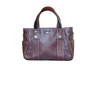 Michael Kors Vintage Greenwich brown pebbled leather tote bag